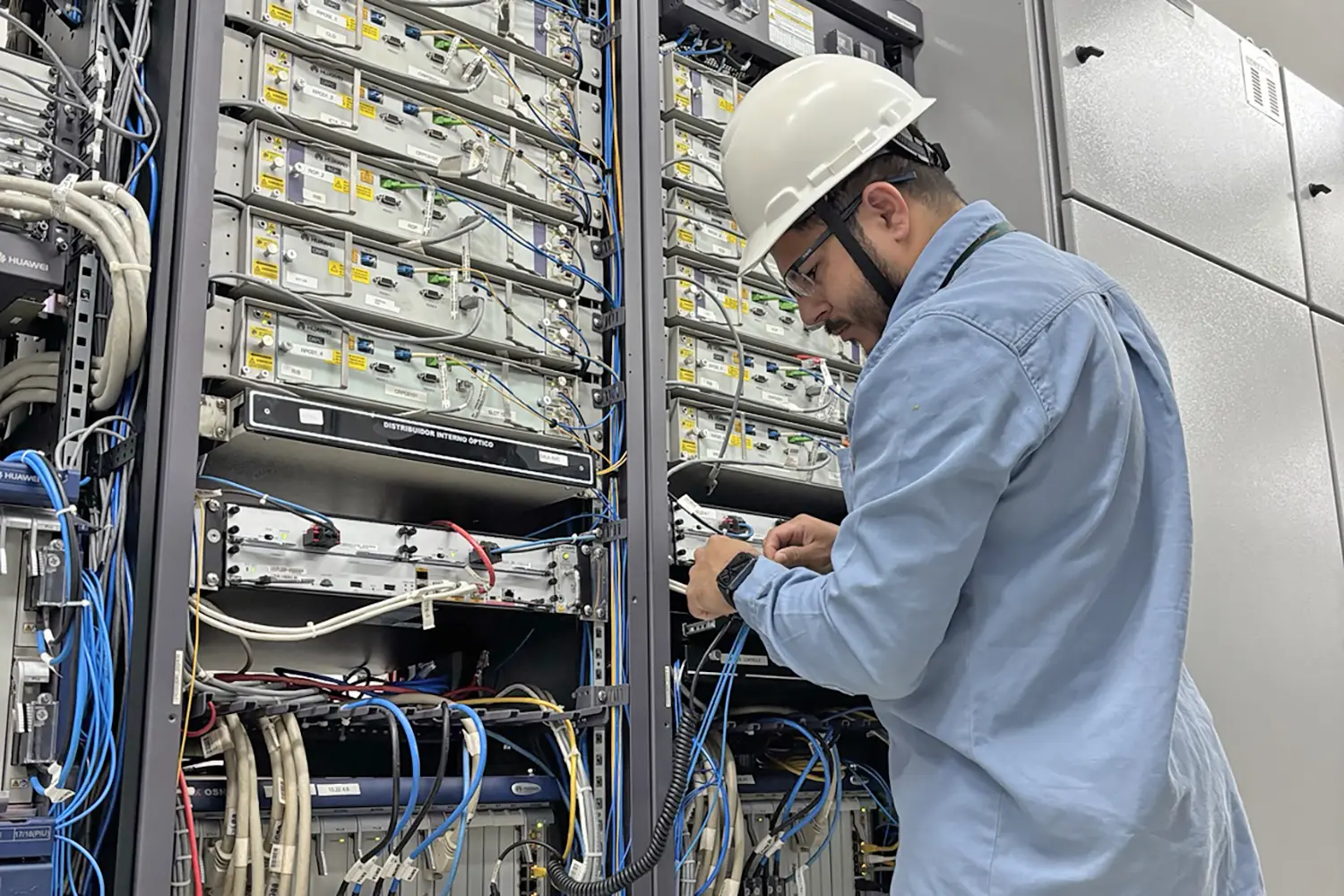 Rack de fibra óptica